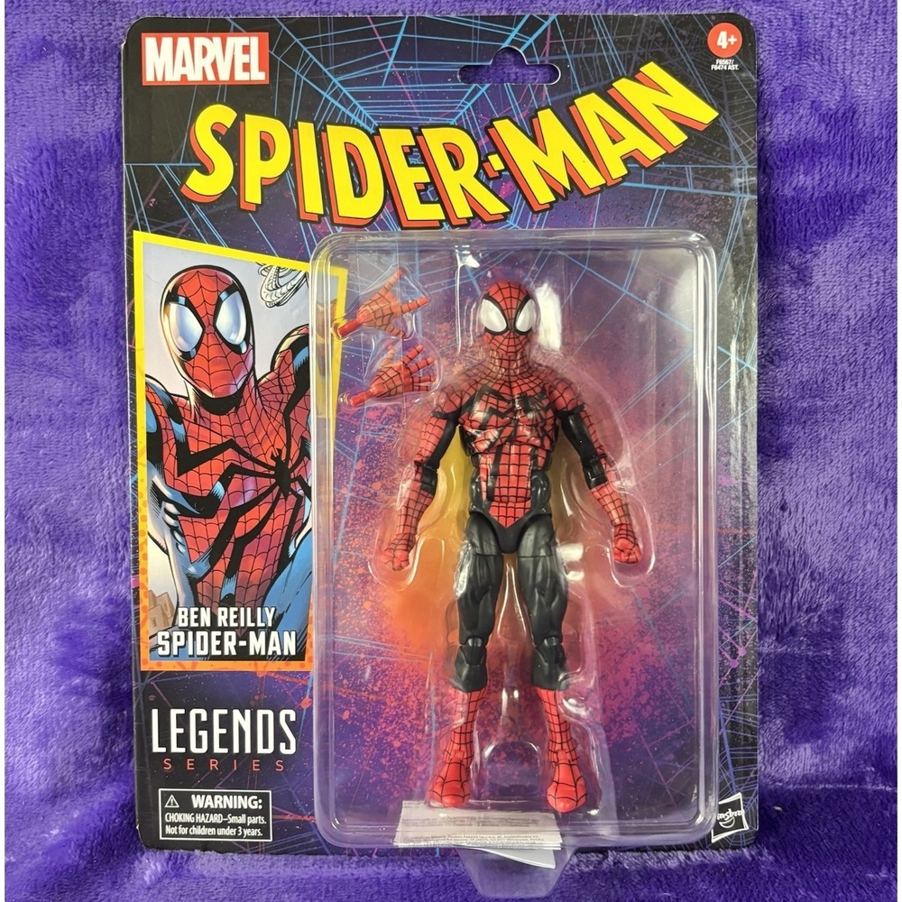 Marvel Legends Spider-Man Ben Reilly 6" Action Figure Superhero Toys Dented Pack